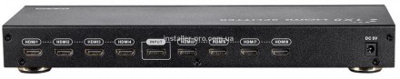 Отличного качества сплиттер-усилитель HDMI 1x8 позволяет распространять и переда. . фото 6