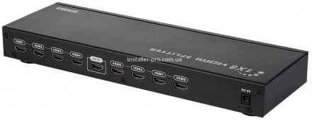Отличного качества сплиттер-усилитель HDMI 1x8 позволяет распространять и переда. . фото 5