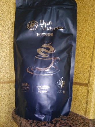 Гранулированный растворимый кофе из Колумбии "Don Alvarez" Classic 500g 100% Ara. . фото 3