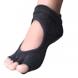 Носки для йоги(Yoga socks) темно-серого цвета
Носочки, которые подойдут для зан. . фото 2