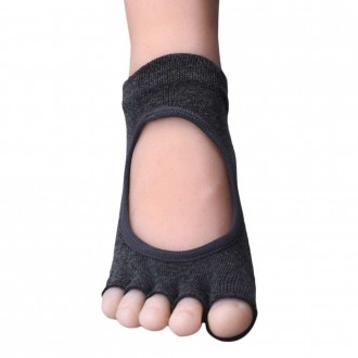 Носки для йоги(Yoga socks) темно-серого цвета
Носочки, которые подойдут для зан. . фото 3