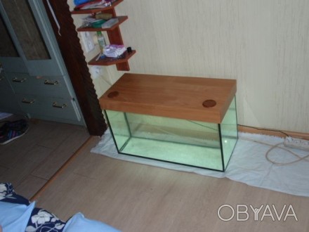 Продам новый аквариум на 100 л с крышкой цена 2000 рублей (без крышки 1500 руб) . . фото 1