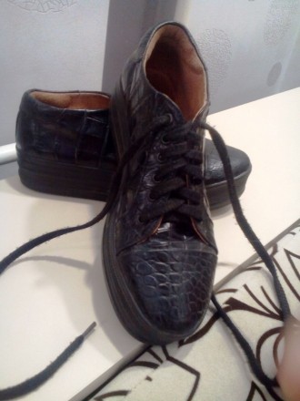 Продам кожаные туфли на толстой подошве (толщина подошвы 4,5 см), на шнурке. Нат. . фото 5