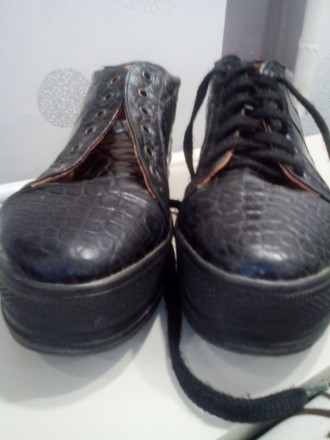 Продам кожаные туфли на толстой подошве (толщина подошвы 4,5 см), на шнурке. Нат. . фото 6