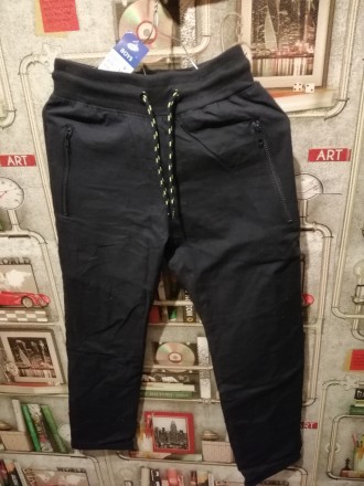 Стильные детские брюки, фирма Pepco, новые, рост 146 см, темно - синего цвета,ве. . фото 3