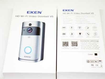 Eken V5 Smart WiFi Doorbell Умный дверной звонок с камерой Wi-Fi 
Дверной звоно. . фото 5