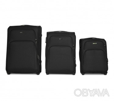 
Предлагаем к покупке комплект тканевых чемоданов на двух колесах Fly 8049. В че. . фото 1
