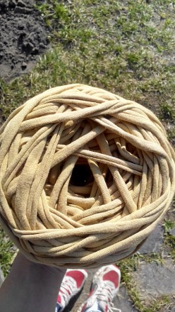 Трикотажная пряжа для вязания крючком или спицами!  корзинки,  коврики, сумочки . . фото 3