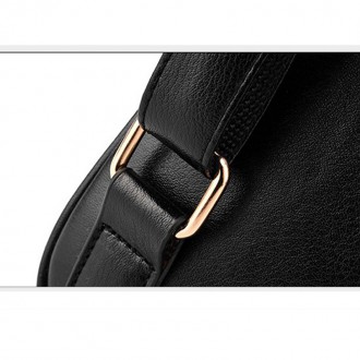Изысканный стеганый кожаный рюкзак с заклепками для стильных и элегантных модниц. . фото 9