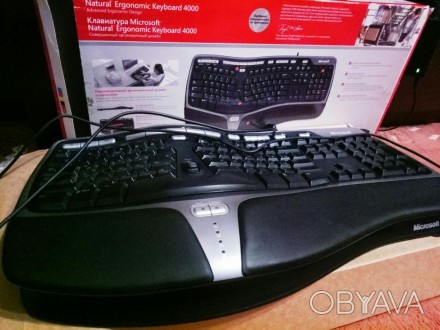 Крутая эргономичная клавиатура Microsoft Natural Ergonomic Keyboard 4000. Характ. . фото 1