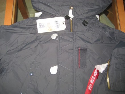 Куртка Alpha Industries  Америка с оф сайта размер ХЛ и ХХЛ   цвет серый   и  си. . фото 7