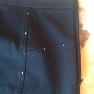 Черная юбка-карандаш Stefanel, размер XS-S. Длина - 55 см., талия - 74 см., бедр. . фото 6