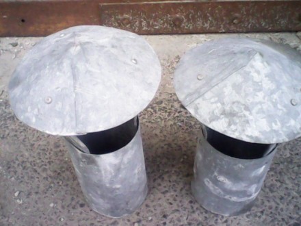 зонт воздуховода из оцинковки-ф180 мм,диаметр трубы-ф102 мм,цена за 1 шт. . фото 2