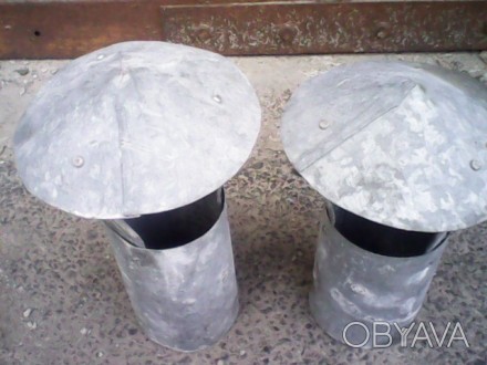 зонт воздуховода из оцинковки-ф180 мм,диаметр трубы-ф102 мм,цена за 1 шт. . фото 1