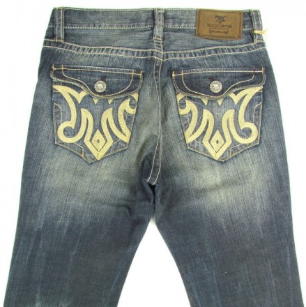 МЕК , популярнейший в США бренд джинсовой одежды. Джинсы Karouba, состаренные, к. . фото 2