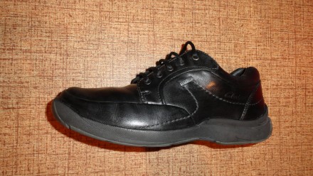 Оригинальные фирменные кожаные туфли кроссовки Кларкс гор текс Clarks stream jet. . фото 2