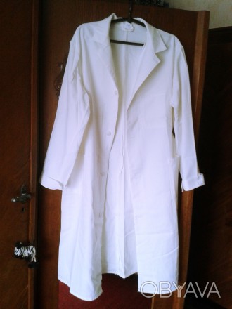 женский плотный халат белого цвета размер 52. . фото 1