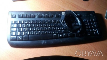 Продам клавиатуру Logitech 150 гр. И мышку X 718 -300 гр.. . фото 1