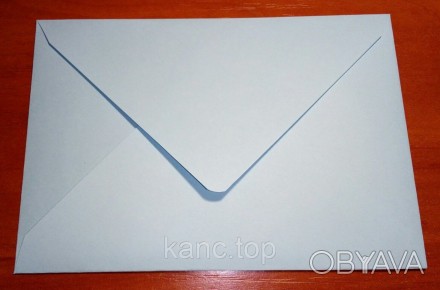 Дизайнерская плотная двусторонняя бумага, плотность 115 грамм. Цвет нежно-голубо. . фото 1