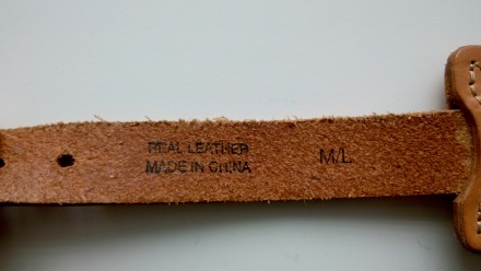 Оригинал. На размер M/L. Материал: натуральная кожа. Made in China. Состояние от. . фото 5