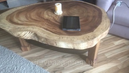 стіл порода дерева манкіпод (поперечний зріз стовбура) покриття масло OSMO. . фото 6
