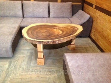 стіл порода дерева манкіпод (поперечний зріз стовбура) покриття масло OSMO. . фото 11