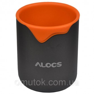 Alocs TW-406 компактная и легкая термокружка с двумя стаканами из анодированного. . фото 2