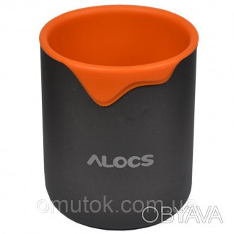 Alocs TW-406 компактная и легкая термокружка с двумя стаканами из анодированного. . фото 1