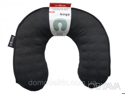 Дорожная подушка под шею английского бренда Bugs® выполнена из
дышащего полиэсте. . фото 1
