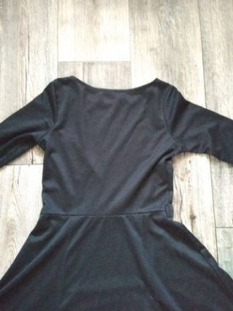 Платье трикотажное, цвет черный, в хорошем состоянии. . фото 4