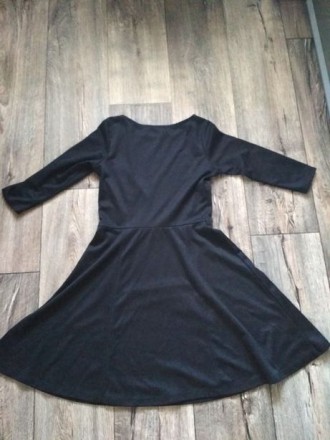 Платье трикотажное, цвет черный, в хорошем состоянии. . фото 2