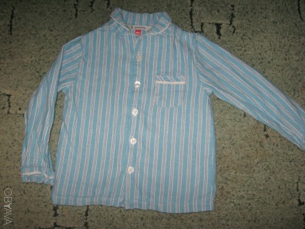 байковая пижама на мальчика 1,5-2 лет,рост 86-92см, в хорошем состоянии, одета п. . фото 3