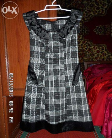 Женское платье-сарафан. Удобное почти новое пару раз одето. размер 44. Можно нос. . фото 2