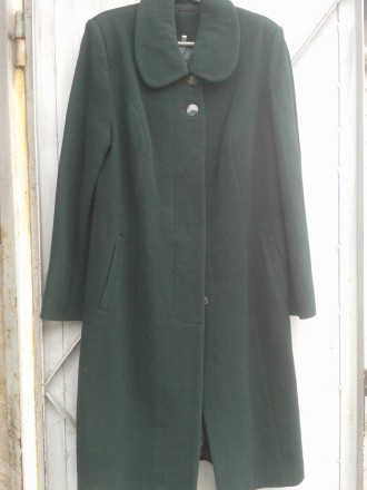 Пальто женское из кашемира,весна-осень,новые,размеры есть-46,52,54
темно-зелено. . фото 2