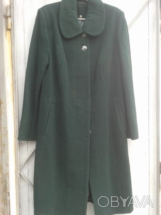 Пальто женское из кашемира,весна-осень,новые,размеры есть-46,52,54
темно-зелено. . фото 1