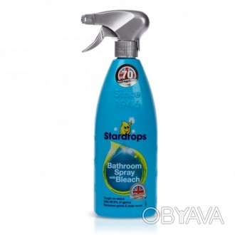 Stardrops Bathroom Spray with Bleach
Універсальний засіб для очищення поверхонь. . фото 1