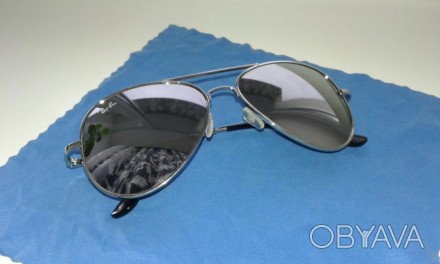 Солнцезадитные очки в хорошем состоянии, новые, цвет серый (зеркальный), отправл. . фото 1
