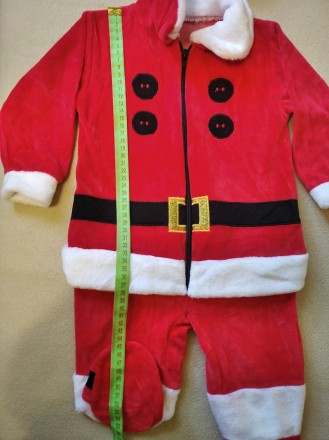 Продам детский новогодний костюм Санта Клауса с шапкой для мальчика на возраст д. . фото 4