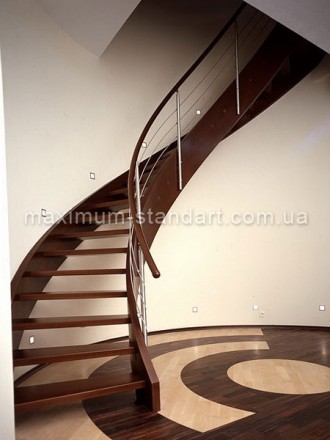 Виготовлення сходів: гвинтові, модульні, на косоурах, консольні, сходи на тятива. . фото 5