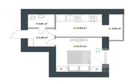 
Общая площадь: 41 м2;
Жилая площадь: 18,25 м2;
Площадь кухни: 14 м2;
Этаж/этажн. . фото 8
