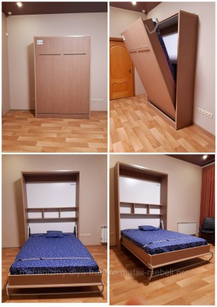 Механизм трансформации шкаф кровати предназначен для легкого подъема кровати в в. . фото 3