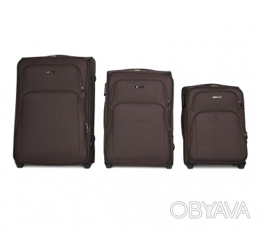 
Предлагаем к покупке комплект тканевых чемоданов на двух колесах Fly 8049. В че. . фото 1