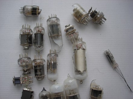 Лампа электронная (радио), различные, разбитые или без маркировки, 38 шт, Состоя. . фото 7