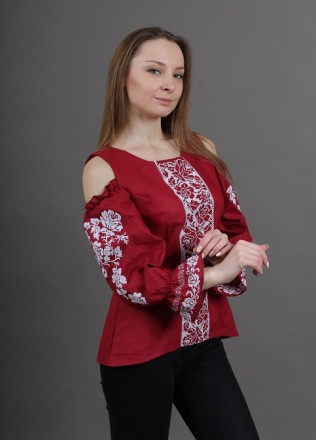 Вишиті сорочки на домотканому полотні
Зручна вишита блуза з натуральної тканини. . фото 2