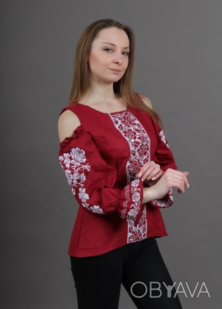 Вишиті сорочки на домотканому полотні
Зручна вишита блуза з натуральної тканини. . фото 1