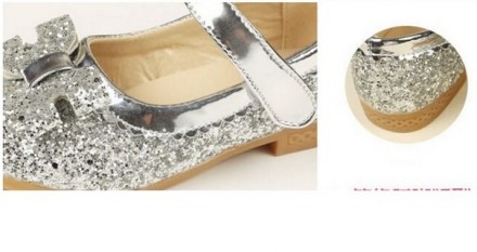 Цвет: серебряный

Легкая и нарядная обувь для Вашей принцессы.. . фото 4