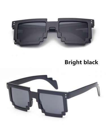Пиксельные солнцезащитные очки в стиле 8 bit

В наличии цвета очков: 
• Черны. . фото 2