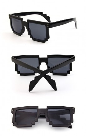 Пиксельные солнцезащитные очки в стиле 8 bit

В наличии цвета очков: 
• Черны. . фото 3