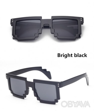 Пиксельные солнцезащитные очки в стиле 8 bit

В наличии цвета очков: 
• Черны. . фото 1