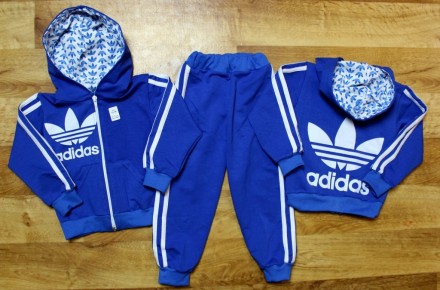 Дитячий спортивний костюм Adidas, двухнитка


98-104 см рукав 32, груди 30, д. . фото 2